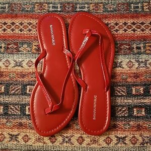 Red Patent Leather Sandals